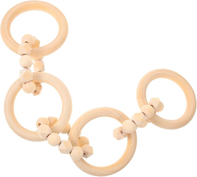 GLEAVI Wood Chain Link Decor Natural Knot Craft Decor Rustic Home Minimalist Living Room