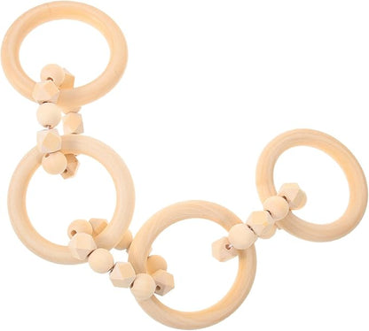 GLEAVI Wood Chain Link Decor Natural Knot Craft Decor Rustic Home Minimalist Living Room