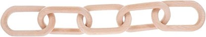 Wood Chain Link Decoration Minimalist Table Decor for Living Room Dining Table Rustic Design for Home Office and Special Occasions