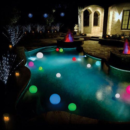 Modern Home Deluxe Floating LED Glowing Sphere w/Infrared Remote Control (12")
