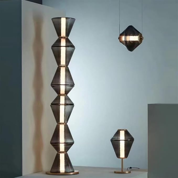 Nordic Modern Floor Lamp Fashion Luxury Family Iiving Room Bedroom Study Villa Hotel LED Creativity Decorative Standing Light (Style 57)