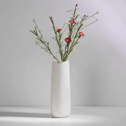 Ceramic Vases - Nordic Minimalism Style Decoration, Elegant Vase for Mantel, Table, Living Room Decoration, White Modern Geometric Decorative Flowers Vases for Home Decor