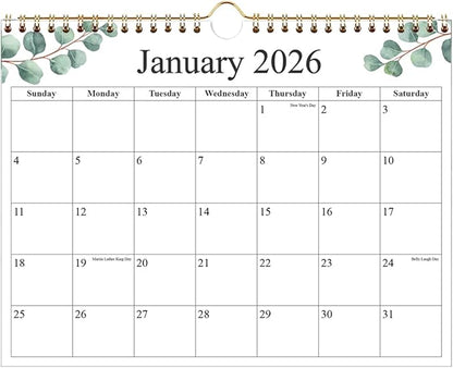 2026 Wall Calendar - Calendar 2026 from January 2026 - December 2026, 12 Months Calendar with Premium Paper, 8.5" x 11", Nature