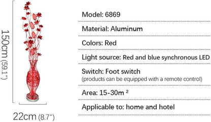 Nordic Modern Flower Floor Lamp Fashion Art Living Room Sofa Bedroom Wedding LED Originality Decorative Standing Light (Style 8)
