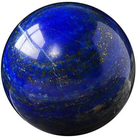 Lapis Lazuli Healing Crystal Quartz Sphere Ball Natural Stone for Reiki Balancing Meditation Energy Home and Office Decoration 50mm (5cm, Lapis Lazuli)