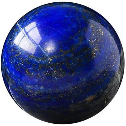 Lapis Lazuli Healing Crystal Quartz Sphere Ball Natural Stone for Reiki Balancing Meditation Energy Home and Office Decoration 50mm (5cm, Lapis Lazuli)