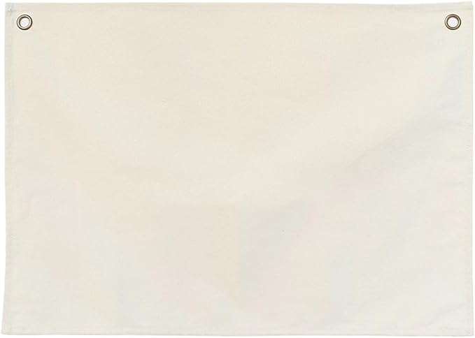 Canvas Banner Hanging Flag Banner for Nursery and Playroom Wall Décor for Kids Trendy Room Décor for Boys and Girls (Blank)
