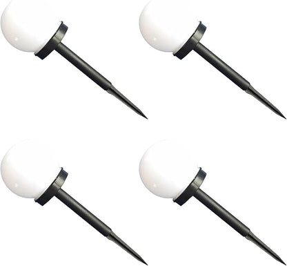 4Pcs Solar Lawn Lights Outdoor – Bubble Shaped Garden LED Pathway Sphere Lights with Warm Glow, Weatherproof Solar Powered Landscape Lighting for Yard and Patio