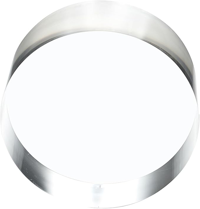 CiaoHER 2in Thickness 5in Diameter Acrylic Disc Display Block Clear Polished Round Pedestal Stand Riser 5" x 2", 1 Pack