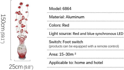 Nordic Modern Flower Floor Lamp Fashion Art Living Room Sofa Bedroom Wedding LED Originality Decorative Standing Light (Style 15)