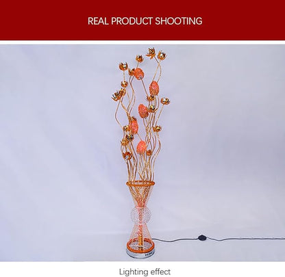 Nordic Modern Flower Floor Lamp Fashion Art Living Room Sofa Bedroom Wedding LED Originality Decorative Standing Light (Style 22)
