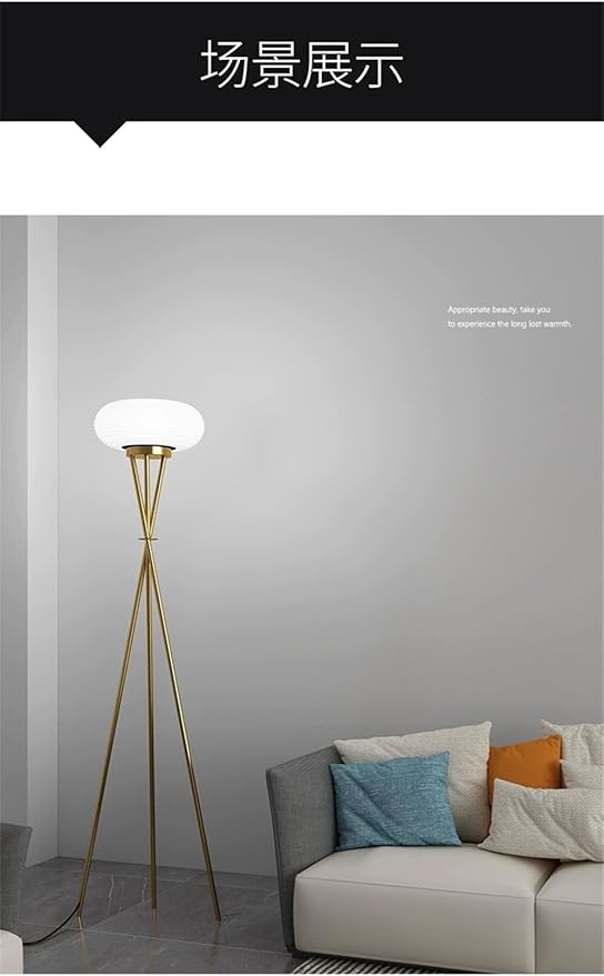 Nordic Modern Floor Lamp Fashion Luxury Family Iiving Room Bedroom Study Villa Hotel LED Creativity Decorative Standing Light (Style 94)