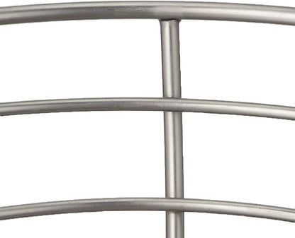 Spectrum Diversified Euro Fruit Bowl & Produce Basket Modern Countertop Food Storage for Fruits & Vegetables, Sleek Design with Sturdy Steel Construction,Silver