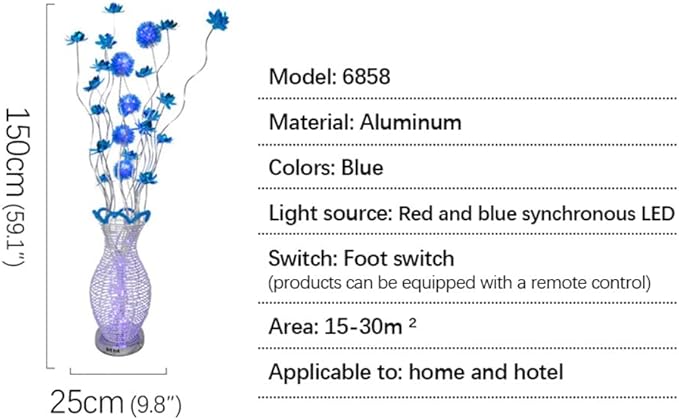 Nordic Modern Flower Floor Lamp Fashion Art Living Room Sofa Bedroom Wedding LED Originality Decorative Standing Light (Style 13)