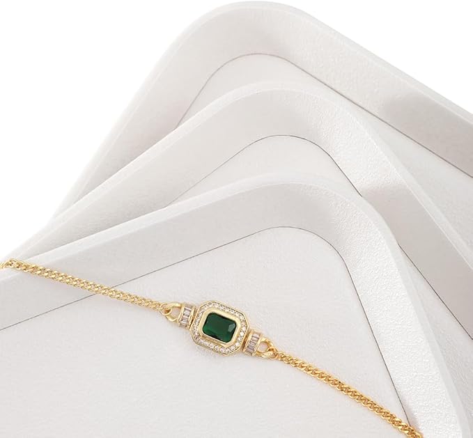 Jewelry Display, Leather Valet Tray,Luxury Jewelry Drawer Organizer,Premium Flat Tray,White Jewelry Tray