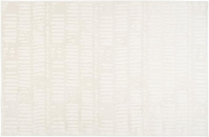 Revival Rugs Shell 5'3"x7'10" Washable Area Rug for Living Room Bedroom - 100% Recycled Oeko-TEX Certified, Medium Pile, Beige, Cream