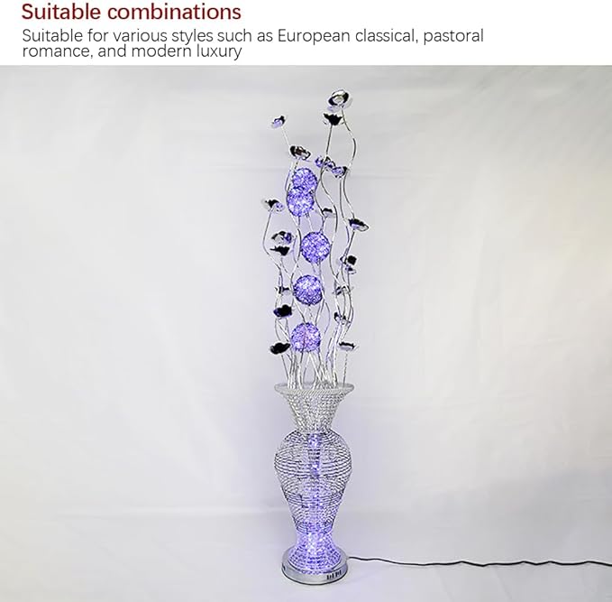 Nordic Modern Flower Floor Lamp Fashion Art Living Room Sofa Bedroom Wedding LED Originality Decorative Standing Light (Style 10)