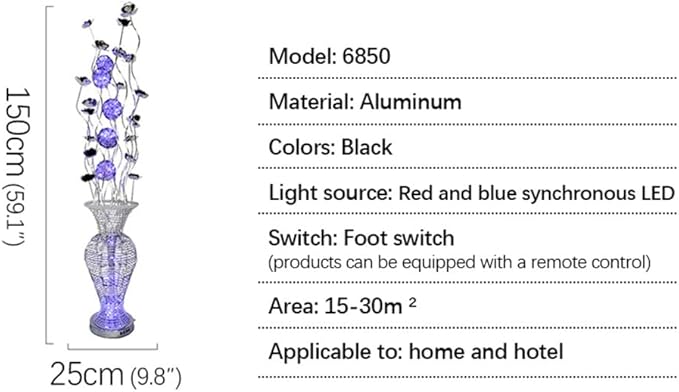 Nordic Modern Flower Floor Lamp Fashion Art Living Room Sofa Bedroom Wedding LED Originality Decorative Standing Light (Style 10)