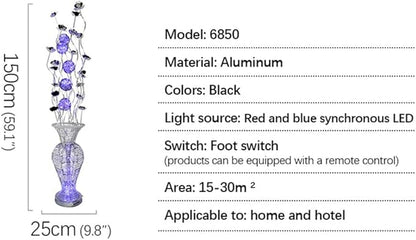 Nordic Modern Flower Floor Lamp Fashion Art Living Room Sofa Bedroom Wedding LED Originality Decorative Standing Light (Style 10)
