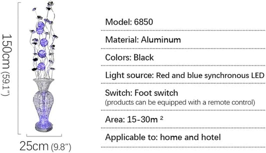 Nordic Modern Flower Floor Lamp Fashion Art Living Room Sofa Bedroom Wedding LED Originality Decorative Standing Light (Style 10)