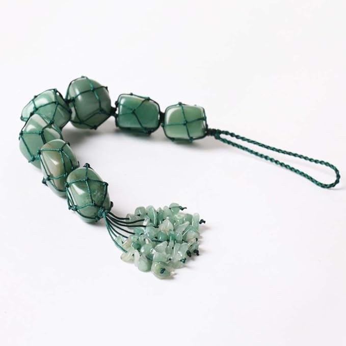 Healing Crystals Home Interior Decoration Car Hanging Ornaments Good Luck Home Decorn for Reiki Healing Good Luck Feng Shui Decorations (Green Aventurine)