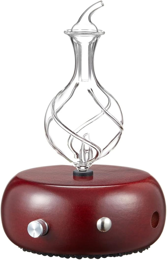 Nebulizing Pure Essential Oil Aromatherapy Diffuser, Premium Home & Professional Use, No Heat, No Water, No Plastic – Dark Radiance by Organic Aromas