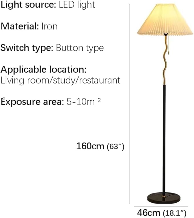 Nordic Modern Floor Lamp Fashion Luxury Family Iiving Room Bedroom Study Villa Hotel LED Creativity Decorative Standing Light (Style 5)