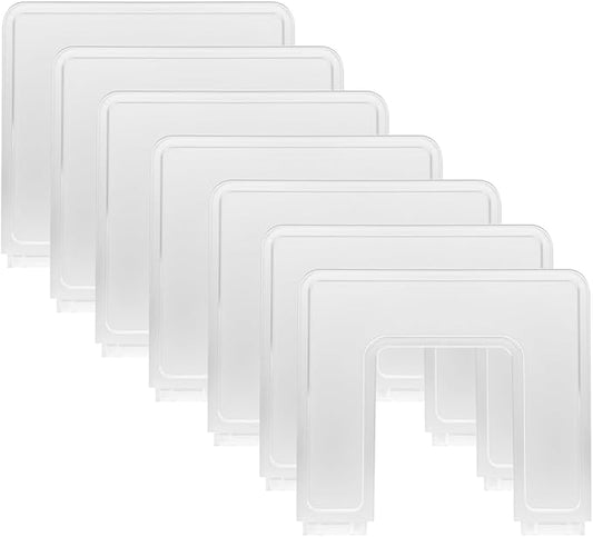 6 Pieces Upright Plates, Accessory Parts of Expandable File Folder Holder, Translucent Frosted