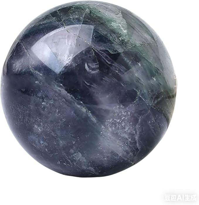 6-7CM/2.36-2.76inch Natural Crystal Ball Fluorite Sphere Polished Divination Ball Decorative Sphere Healing Crystals Ball Crafts Healing Stone Collect Gifts Home Decoration(Fluorite, 60-70mm)