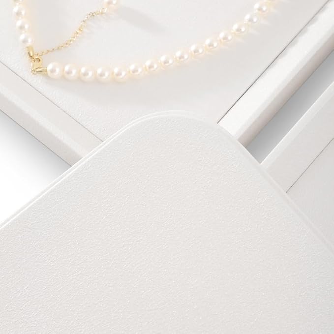 Jewelry Display, Leather Valet Tray,Luxury Jewelry Drawer Organizer,Premium Flat Tray,White Jewelry Tray