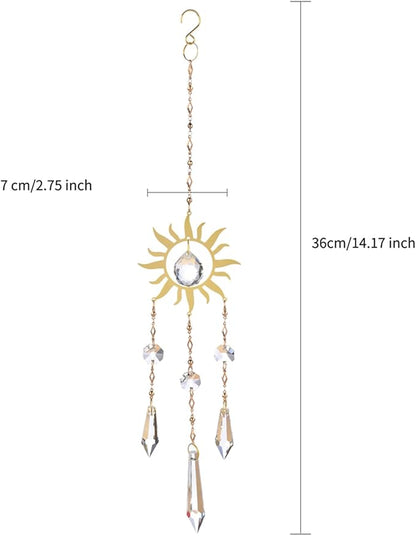 Crystal Suncatcher Prism for Window Hanging Celestial Sun Catchers Rainbow Maker Indoor Sparkling