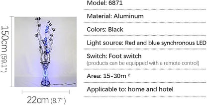 Nordic Modern Flower Floor Lamp Fashion Art Living Room Sofa Bedroom Wedding LED Originality Decorative Standing Light (Style 20)