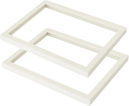 Coward 2Pcs Beige Velvet Glass Lid for the Trays Can Use if Needed