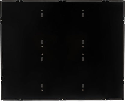 Literature Organizers, 24 Compartments Office Mailbox with Adjustable Shelves, PVC Mail File Sorter Cubbies, Countertop File Organizers for Classroom, Office, Home, Documents (Black)