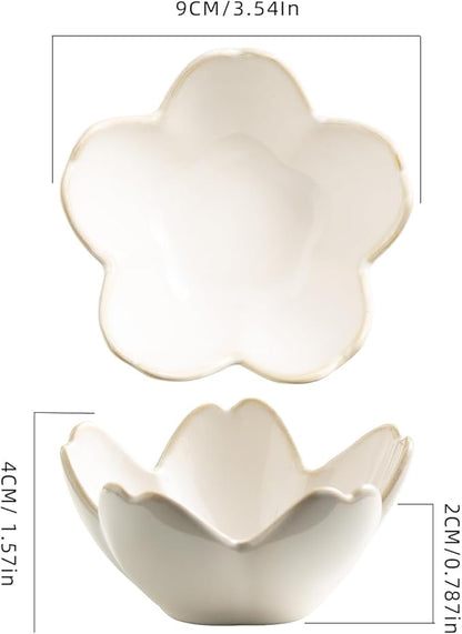 Ceramic Ring Holder Tray - Decorative Floral Trinket Bowl for Jewelry Storage & Vanity Decor(white)