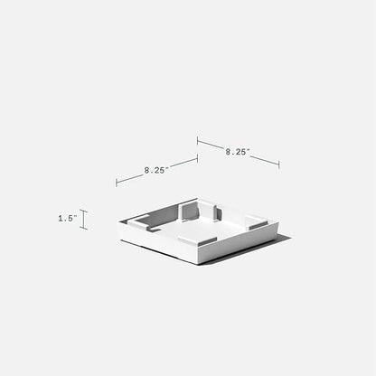 Veradek V-Resin Indoor/Outdoor Taper Planter (White, 26 inch - 2 Pack with 2 Saucer Trays)