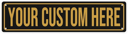 Custom Street Signs - Custom Signs Outdoor Metal Sign Customized Road Sign - Personalized Street Sign With Text Logo Photo For Office Business Workplace Home Bar Indoor Outdoor Use 4"x18"