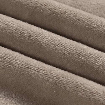 PrinceDeco Velvet Stretch Couch Cushion Cover Soft Cushion Slipcover for Chair Loveseat Sofa Furniture Protector Seat Cushion Sofa Cover (Each Width Up to 29.5", Taupe)