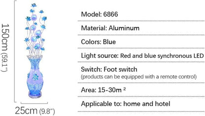 Nordic Modern Flower Floor Lamp Fashion Art Living Room Sofa Bedroom Wedding LED Originality Decorative Standing Light (Style 14)