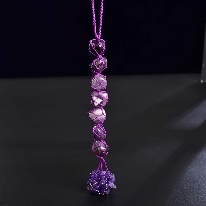 Hanging Ornaments Natural Amethyst Ornaments Home Decor Gemstones Reiki Feng Shui Ornament Window Wall Ornament