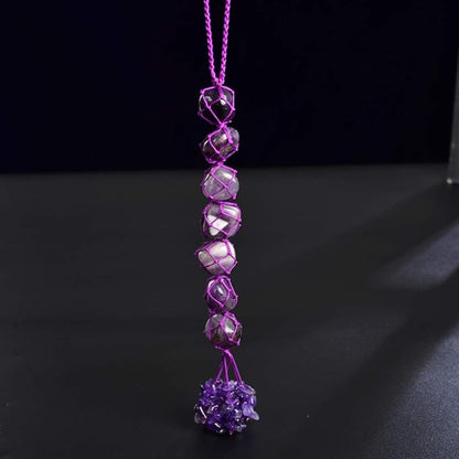 Hanging Ornaments Natural Amethyst Ornaments Home Decor Gemstones Reiki Feng Shui Ornament Window Wall Ornament
