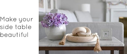 Elegant Wooden Knot Chain Accent - Versatile Home Decor for Living Room and Console