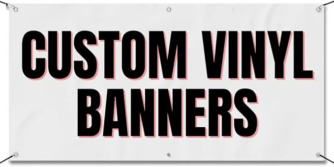 Custom 3x6 Indoor or Outdoor Heavy Duty Vinyl Banner for Business, Birthdays, Holidays, & Special Events (16, Ounces)