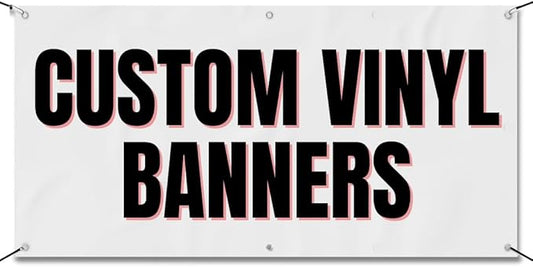 Custom 3x6 Indoor or Outdoor Heavy Duty Vinyl Banner for Business, Birthdays, Holidays, & Special Events (16, Ounces)