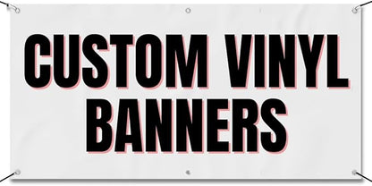 Custom 3x6 Indoor or Outdoor Heavy Duty Vinyl Banner for Business, Birthdays, Holidays, & Special Events (13, Ounces)
