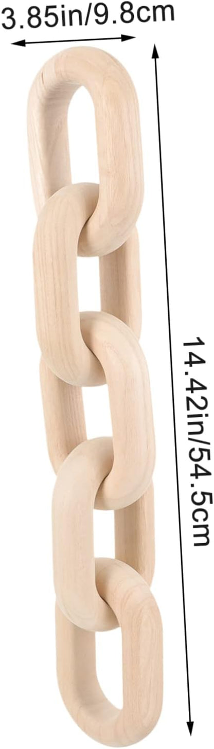 LIFKOME Chain Link Decor Aesthetic Decoration for Living Bedroom and Farmhouse Unique Present for Special Occasions Elegant Wood Knot Display for Home and Events