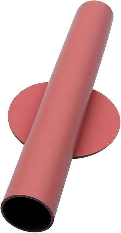 Adhesive Metal Wall Vase Holder - Decorative Tube for Dried/Faux Floral Display, Rust-Resistant Home & Office, Dining Room Also Suitable for Cemetery Memorial Display Decor (2 PCS Pink)