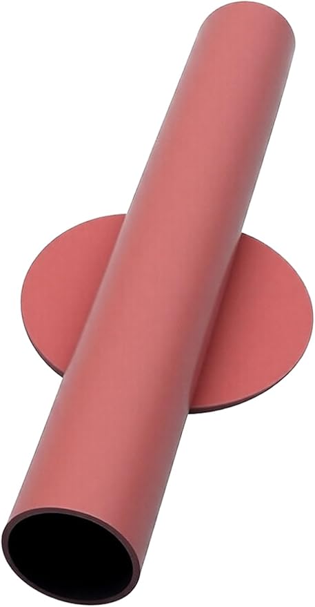 Adhesive Metal Wall Vase Holder - Decorative Tube for Dried/Faux Floral Display, Rust-Resistant Home & Office, Dining Room Also Suitable for Cemetery Memorial Display Decor (1 Pcs Pink)