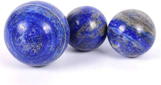 StoneStory Natural Lapis Lazuli Healing Crystal Sphere Ball for Reiki Balancing Meditation Energy Home and Office Decoration (4cm, Lapis Lazuli)