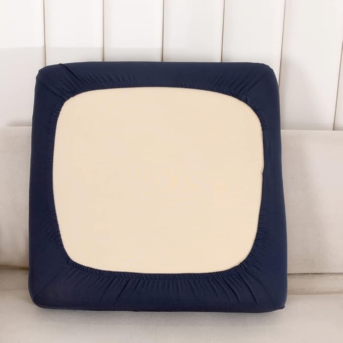 HOOBUY Waterproof Couch Cushion Cover 1pc Stretch Sofa Slipcovers Furniture Protector with Elastic Suitable for Armchair, Loveseat,3&4 Seater Sofa (1, Navy)